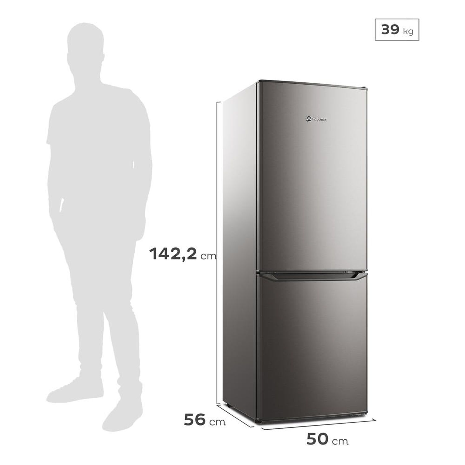 Refrigerador Bottom Freezer Mademsa MED 165 / Fr&iacute;o Directo / 166 Litros / A+ image number 2.0